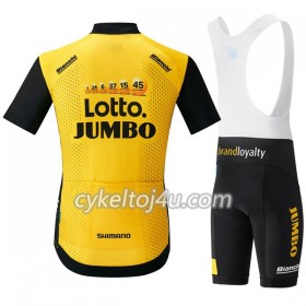 Cykeltrøje + Cykelshorts 2018 LottoNL-Jumbo N001